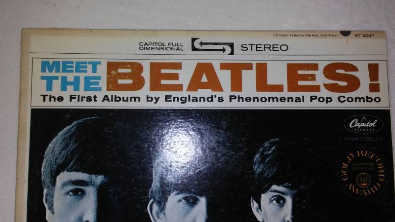 Meet the Beatles, 12 in. Vinyl Album, record, LP.