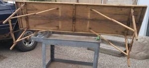 Hand Crafted Folding Table.