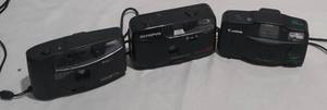 Cameras (3)  Minolta, Olympus, Cannon