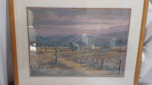 Morning Sun Rays Framed Print