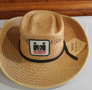 Midland Wire Brim Straw Hat.