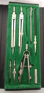 Vintage Cramercy Drafting Set And Compass.