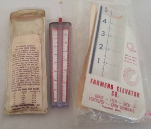Vintage Rain Gauge And Wind Meter