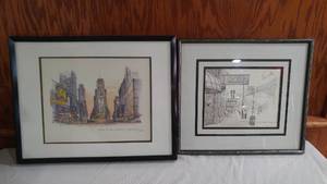 New York, Memphis Framed Art (2)