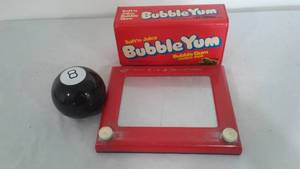 Vintage Etch A Sketch, 8 Ball, Bubble Yum