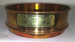 U.S. Standard Sieve Series.