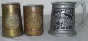 Vintage Metal Mugs (3),