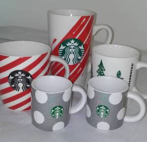 Star Buck Coffee Mugs (5)