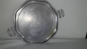 Guardian Service Heavy Pewter Platter.