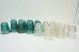 lot 161 image: Glass Wire Insulators