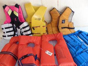 lot 40 image: Lot of 7 Adult Life Jackets