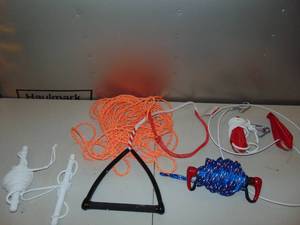 lot 97 image: Mixed Lot of Ski Ropes (3) and Centering Harnesses(2)