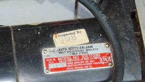 lot 109 image: Sears Craftsman Auto Scroller Saw - Model 315.17280