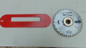 lot 112 image: Craftsman DadoMolding Head Insert and Dado Blade - Model 720-32708