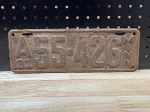 1931 License Plate