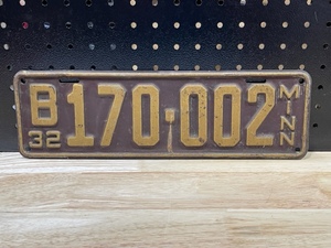 1932 License Plate