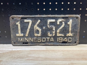 1940 License Plate
