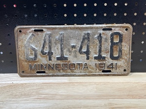 1941 License Plate