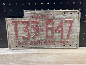 1949 License Plate