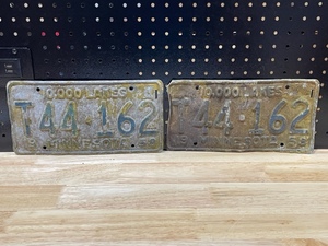 1958 License Plates
