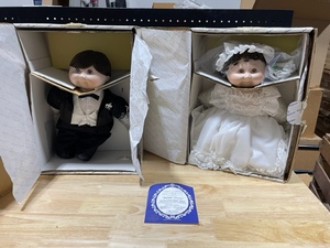 Vintage Bride and Groom Dolls