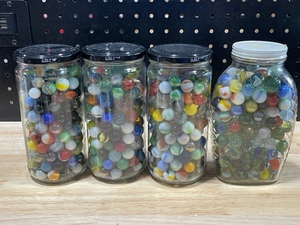 Glass Jars of Marbles