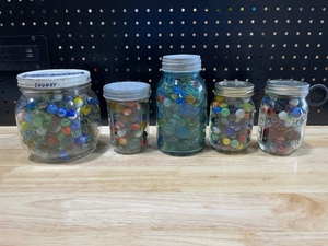 Glass Jars of Marbles