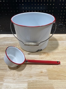 Vintage Kettle and Ladle
