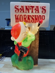 Santas Workshop Elf Blow Mold