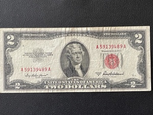 Red Seal $2 Bill