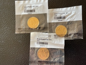Gold Plated Washington State Quarters