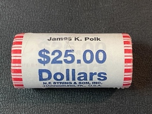 James K Polk Presidential Dollar Roll Uncirculated