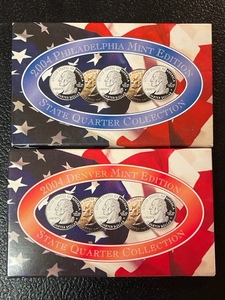 2004 P&D U.S. Mint State Quarter Collections