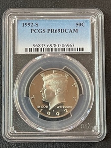 1992-S Kennedy Half Dollar PCGS PR69 DCAM