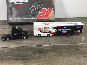 lot 16 image: 2001 Nascar Action RCR Kevin Harvick #29  GM Goodwrench Service Plus Transporter 164 scale die cast