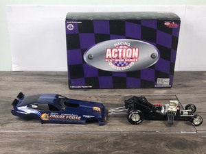 lot 18 image: Racing Action Platinum Series Collectibles NHRA John Force 1977 Monza Funny Car  Brute Force 124 scale die cast