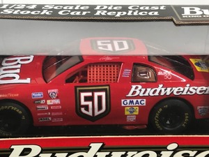 lot 21 image: 1998 Nascar Racing Champions Ricky Craven #50  Budweiser 124 scale die cast stock car
