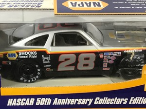 lot 47 image: 1980 Nascar Action Buddy Baker #28  Napa 50th Anniversary Collectors Edition 124 scale die cast stock car