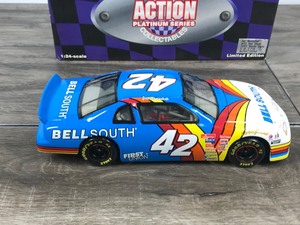 lot 48 image: 1997 Nascar Racing Action Platinum Series Collectibles Joe Nemechek Monte Carlo #42  Bell South 124 scale die cast stock car