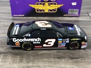 lot 49 image: 1997 Nascar Action Dale Earnhardt Monte Carlo #3 Goodwrench  Brickyard 400 Indianapolis Motor Speedway 124 scale die cast stock car
