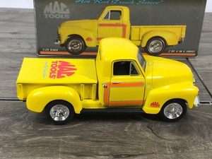 lot 56 image: Mac Tools Hot Rod Truck Series 1952 Chevy Pickup Street Rod 125 scale die cast coin bank