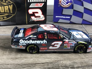 lot 69 image: 1999 Nascar Action Racing Collectibles Dale Earnhardt Monte Carlo #3 GM Goodwrench Service Plus  Sign  Last lap of the century 124 scale die cast stock car