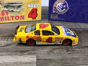 lot 83 image: 2000 Nascar Action Racing Collectibles Bobby Hamilton Monte Carlo #4 Kodak Max Film  Armed Forces  Navy 124 scale die cast stock car