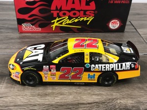 lot 98 image: 2001 Nascar Racing Champions Mac Tools Racing Ward Burton Dodge RT #22  CAT 124 scale die cast stock car