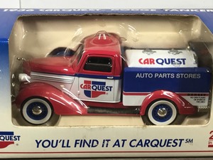 lot 102 image: Car Quest 1936 Dodge Tanker 125 scale die cast coin bank