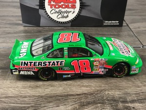 lot 106 image: 2001 Nascar Mac Tools Collectors Club Bobby Labonte Grand Prix #18  Interstate Batteries 124 scale die cast stock car