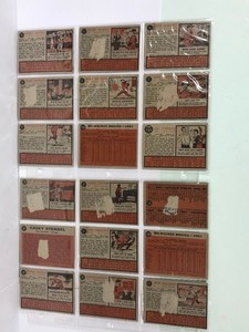 lot 188 image: Lot of 18 - 1962 Baseball Cards
