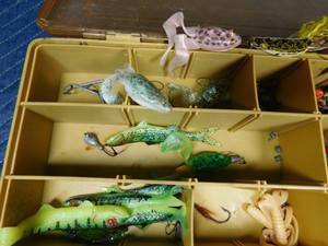 lot 236 image: Double sided Plano tackle box with tackle