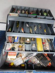 lot 247 image: Plano tackle box with tackle