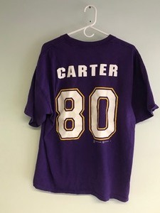 lot 455 image: NFL Minnesota Vikings Chris Carter #80 T-Shirt